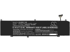 Batéria pre Dell Alienware M15 / G5 / G7 a ďalšie, 7800 mAh, Li-Pol