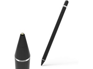 Aktívny stylus a dotykové pero 3v1 pre mobilné telefóny a tablety, čierne
