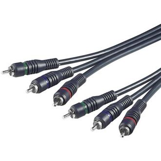 PremiumCord kábel 3x CINCH-3x CINCH M/M, 2m HQ