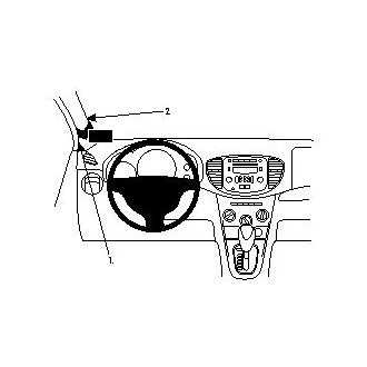Brodit ProClip montážny držiak pre Hyundai i10 11-13, vľavo na stĺpiku