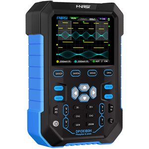 FNIRSI DPOX180H Digitální osciloskop a generátor signálu 2v1, 2,8" IPS displej, dvoukanálový, 180MHz
