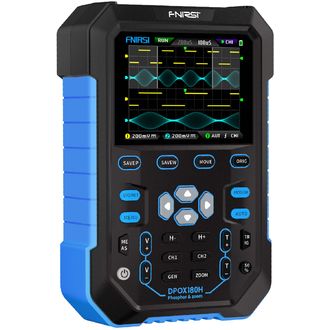 FNIRSI DPOX180H Digitálny osciloskop a generátor signálov 2v1, 2,8" IPS displej, dvojkanálový, 180MHz
