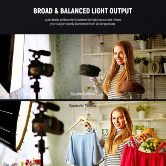 Neewer SF85Q, osemhranný softbox 85x52cm, bajonet Bowens
