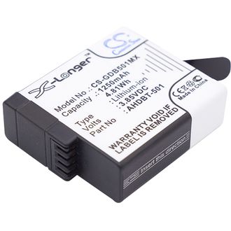 Batérie pre Gopro Hero 6, Hero 5 (ekv.AHDBT-501) 1250mAh