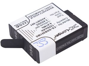 Batérie pre Gopro Hero 6, Hero 5 (ekv.AHDBT-501) 1250mAh