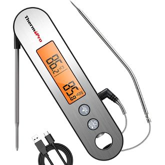 ThermoPro TP-610 digitálny kuchynský teplomer, strieborný