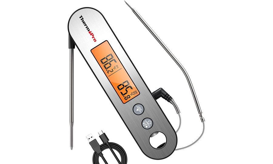 ThermoPro TP-610 digitálny kuchynský teplomer, strieborný