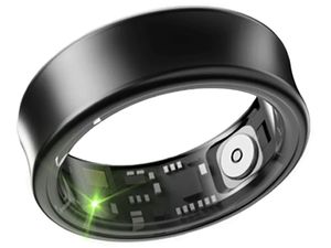 Risinno SR05, inteligentný prsteň veľkosti 12 (vnútorný priemer 21,7 mm), čierny
