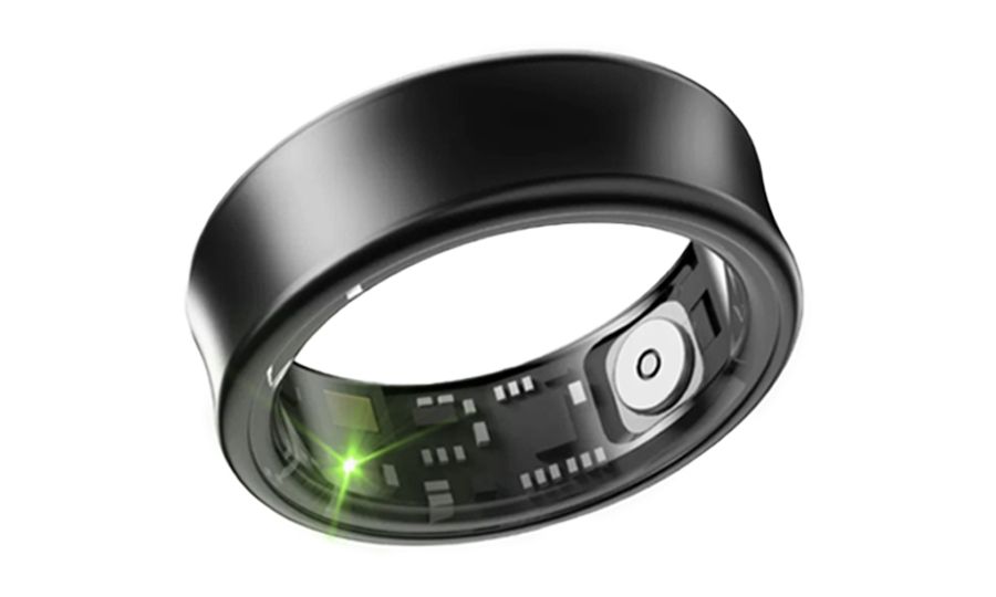 Risinno SR05, inteligentný prsteň veľkosti 12 (vnútorný priemer 21,7 mm), čierny
