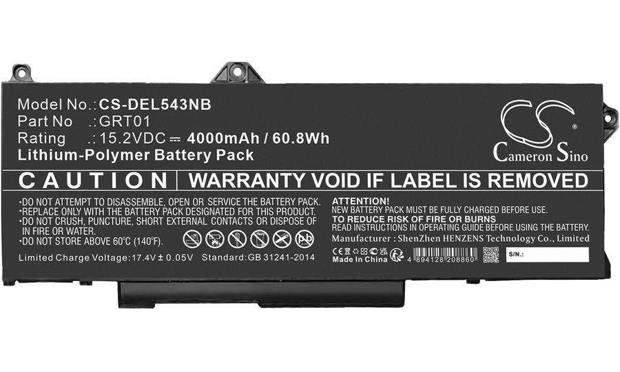Batéria pre Dell Alienware M17 R5 Amd, Latitude 5421, Precision 3571 a ďalšie, 4000 mAh, Li-Ion