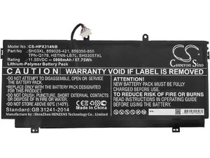 Batéria pre HP Envy 13/Spectre 13/Spectre X360 13, 5000 mAh, Li-Pol