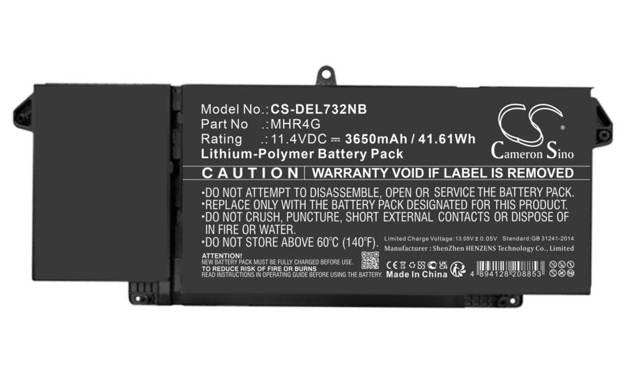 Batéria pre Dell Latitude 13, Latitude 14, Latitude 7320 a ďalšie, 3650 mAh, Li-Ion