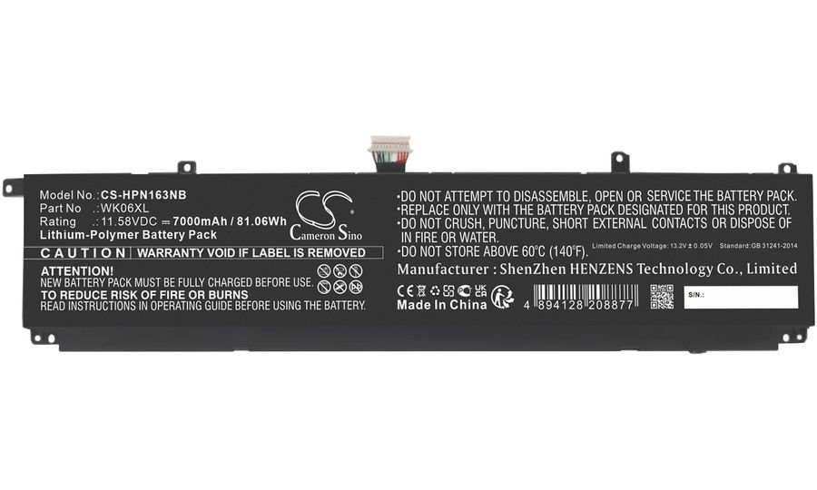 Batéria pre HP Omen 16, Omen 17 a Omen Gaming 16, 7000 mAh, Li-Ion