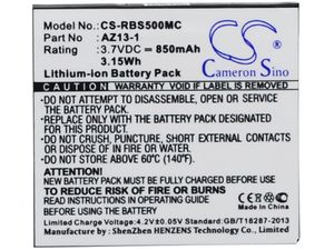 Batéria pre Ambarella A7ls, Xiaomi Yi Az13-1, Xiaoyi Az13-1 a ďalšie, 850 mAh, Li-Ion