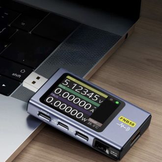 FNIRSI FNB58 Bluetooth USB multimeter, USB tester s detekciou nabíjacieho protokolu