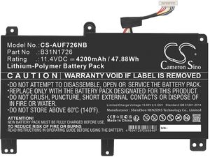 Batéria pre Asus Tuf Gaming A15, A17, Tuf Gaming F15, F17 a ďalšie, 4200 mAh, Li-Ion