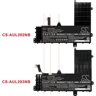Batéria pre Asus EeeBook E502, L502, VivoBook E502, L502, 4050 mAh, Li-Pol