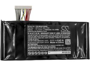 Batéria pre MSI GT72, MSI WT72, 7500 mAh
