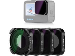 Neewer FL-GP18 sada 4 filtrov 80 mm, kompatibilné s GoPro Hero 12, Hero 11, Hero 10, Hero 9