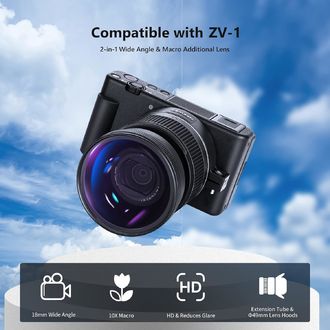 Neewer LS-18 18-20mm predlžovací objektív 2v1 pre DSR SONY ZV1