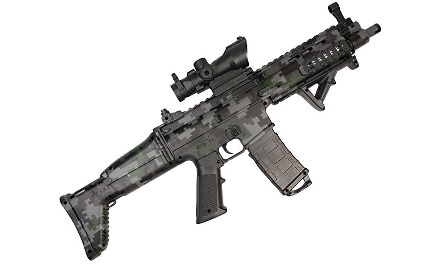 Sunny Blaster SCAR, vodná gélová BB útočná puška s príslušenstvom, kamufláž