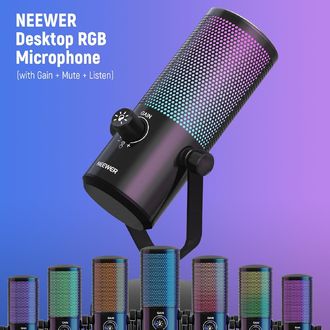 Neewer CM24 RGB svetlo, USB herný mikrofón