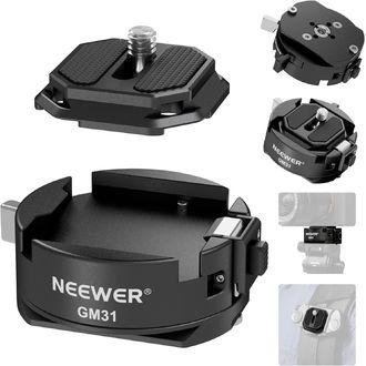 Neewer GM31 rýchloupínacia súprava typu square Arca s klipom Peak Design