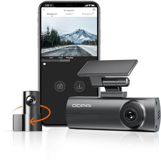 DDpai N1 DUAL, súprava kamery do auta so zadnou kamerou