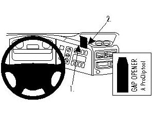 Brodit ProClip montážny držiak pre Mercedes Benz Atego 08-24, pre stred