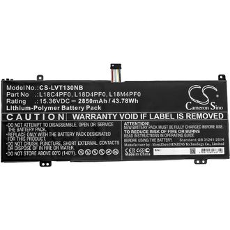 Batéria pre Lenovo Thinkbook 13s, 14s, 2850 mAh