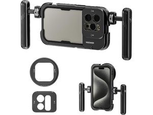 Neewer PA023k sada, ultra stabilizačná klietka + 2x rukoväť pre iPhone 15, 15 PRO