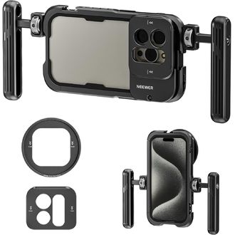 Neewer PA023k sada, ultra stabilizačná klietka + 2x rukoväť pre iPhone 15, 15 PRO