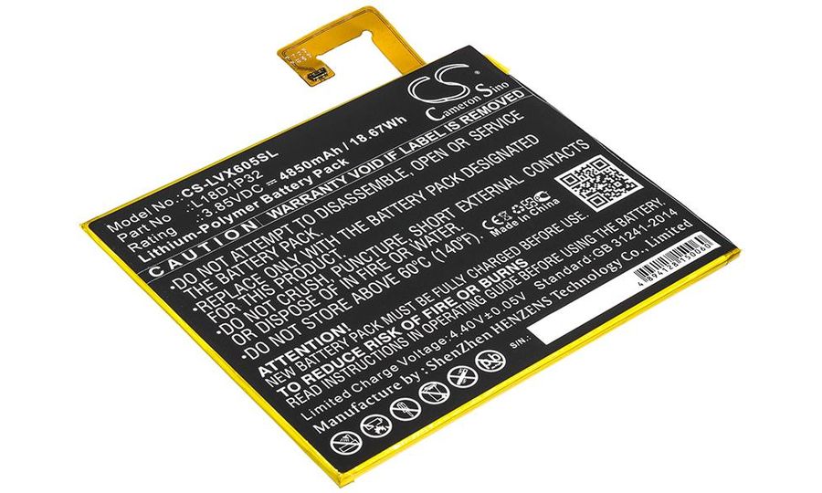 Batérie pre Lenovo Smart Tab M10, (ekv. Lenovo L18D1P32), 4850 mAh