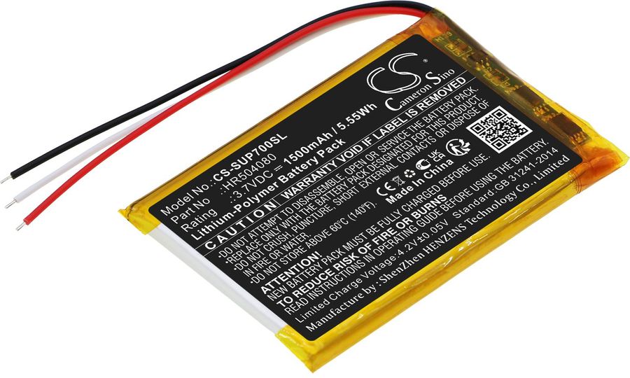 Batéria pre Navitel Ms700, Serioux Upq700 a iné, 1500 mAh, Li-Ion