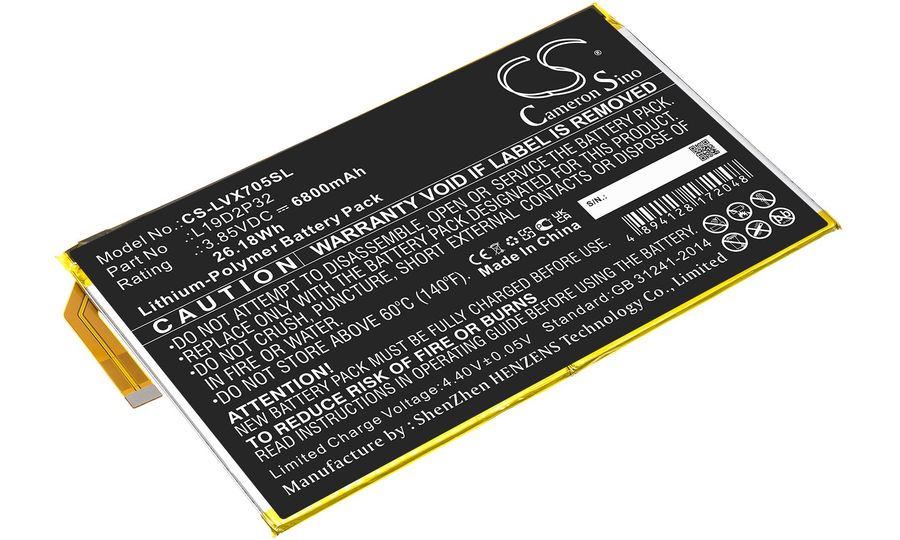 Batéria pre Lenovo Yoga Smart Tab, 6800 mAh, Li-Ion