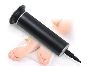 Elektronický odstraňovač odumretej kože na nohách, v zásuvke, čierny