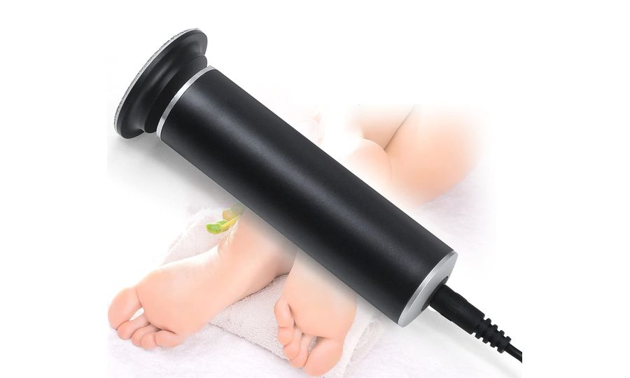 Elektronický odstraňovač odumretej kože na nohách, v zásuvke, čierny
