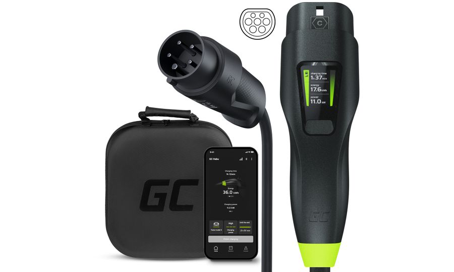 Green Cell Habu 2v1 Smart Mobile EV Charger 11kW 7m Mobile EV Charger