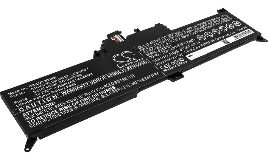 Batéria pre Lenovo Thinkpad Yoga 260, 2900 mAh, Li-Ion