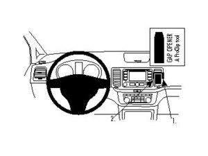 Brodit ProClip montážna konzola pre Volkswagen Sharan 11-22/Seat Alhambra 11-19, na stred vpravo