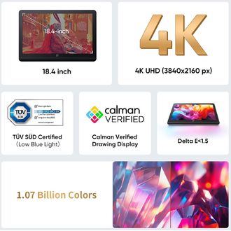 XPPen Artist Pro 19 (2nd) 4K + 2ks pera X3