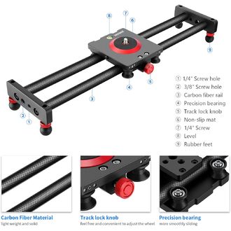 Neewer slider 40, karbón