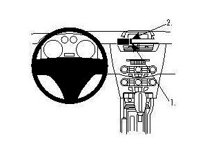Brodit ProClip montážna konzola pre Ford Focus 08-11 (pre USA), na stred