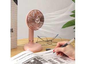 Retro stolový ventilátor, USB, zelený