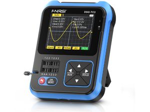 FNIRSI DSO-TC3 Ručný digitálny osciloskop, tester tranzistorov, generátor signálov 3v1, 2,4" displej