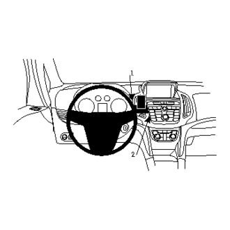 Brodit ProClip montážna konzola pre Opel Zafira 12-16, na stred