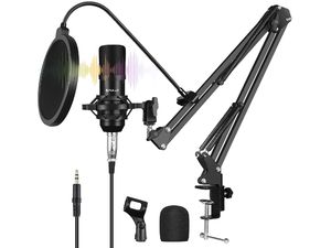 Mikrofón PULUZ PU612B USB so stojanom, polstrovaným držiakom a pop filtrom