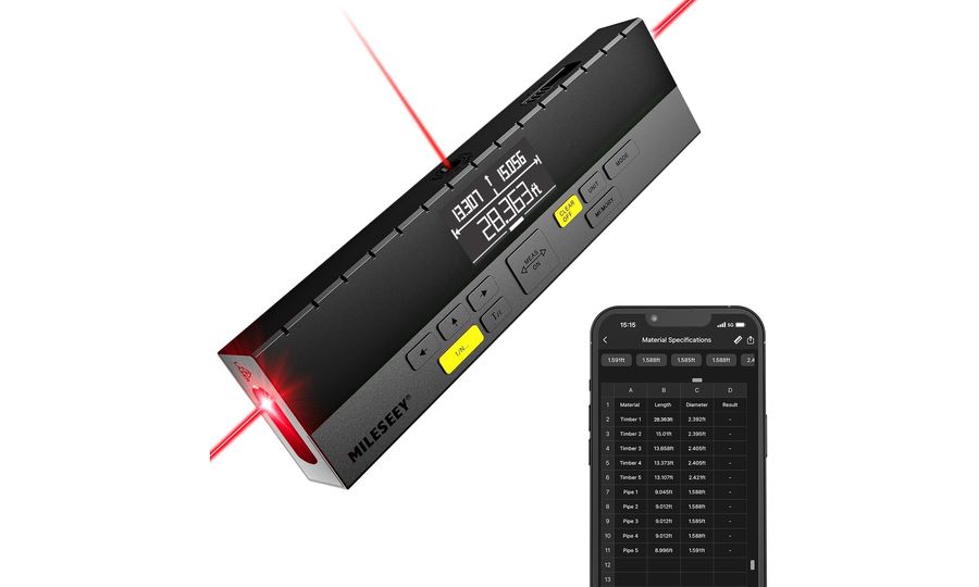 Profesionálny laserový merač Mileseey DP20 Pro, 120 m, aplikácia