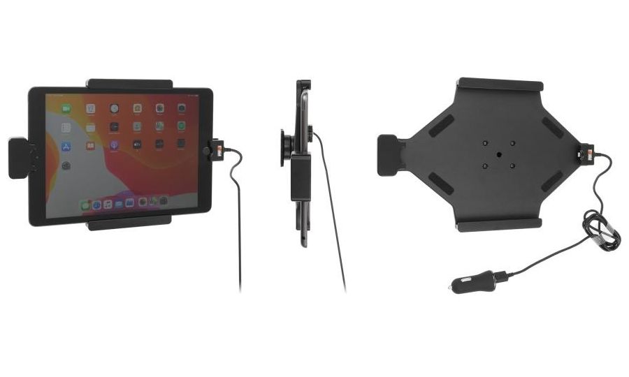 Brodit držiak do auta pre Apple iPad 10,2" (2021/2020/2019), bez puzdra, CL/USB nabíjanie, so štítom