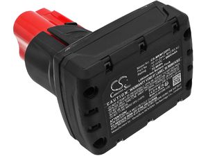 Akumulátor pre Milwaukee M12 REDLITHIUM XC 4.0 (ekvivalent M12 B3 XC, M12 B4 XC), 12 V, 6 Ah, Li-Ion